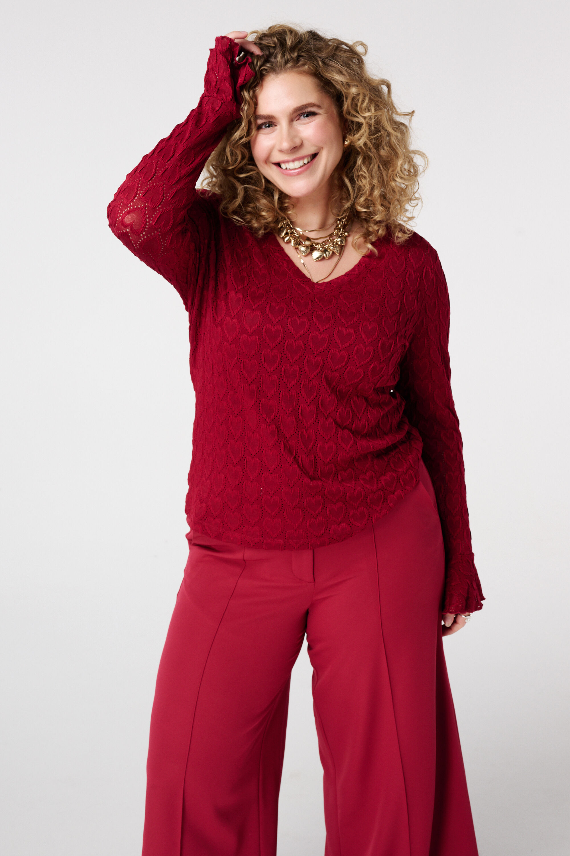 Top con mangas abullonadas image number 0