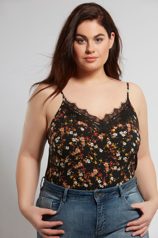 Blusa de encaje sin mangas image number 0