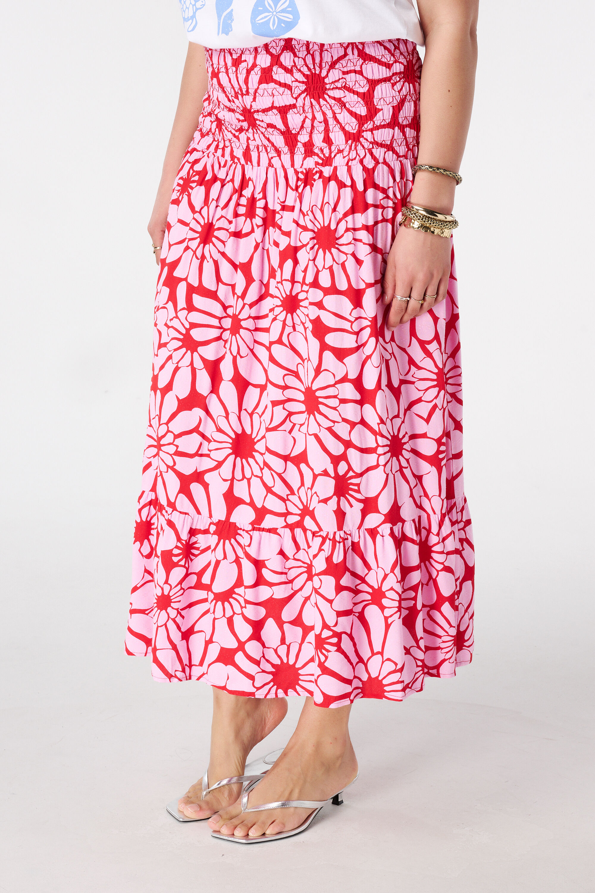 Falda maxi con estampado image number 5