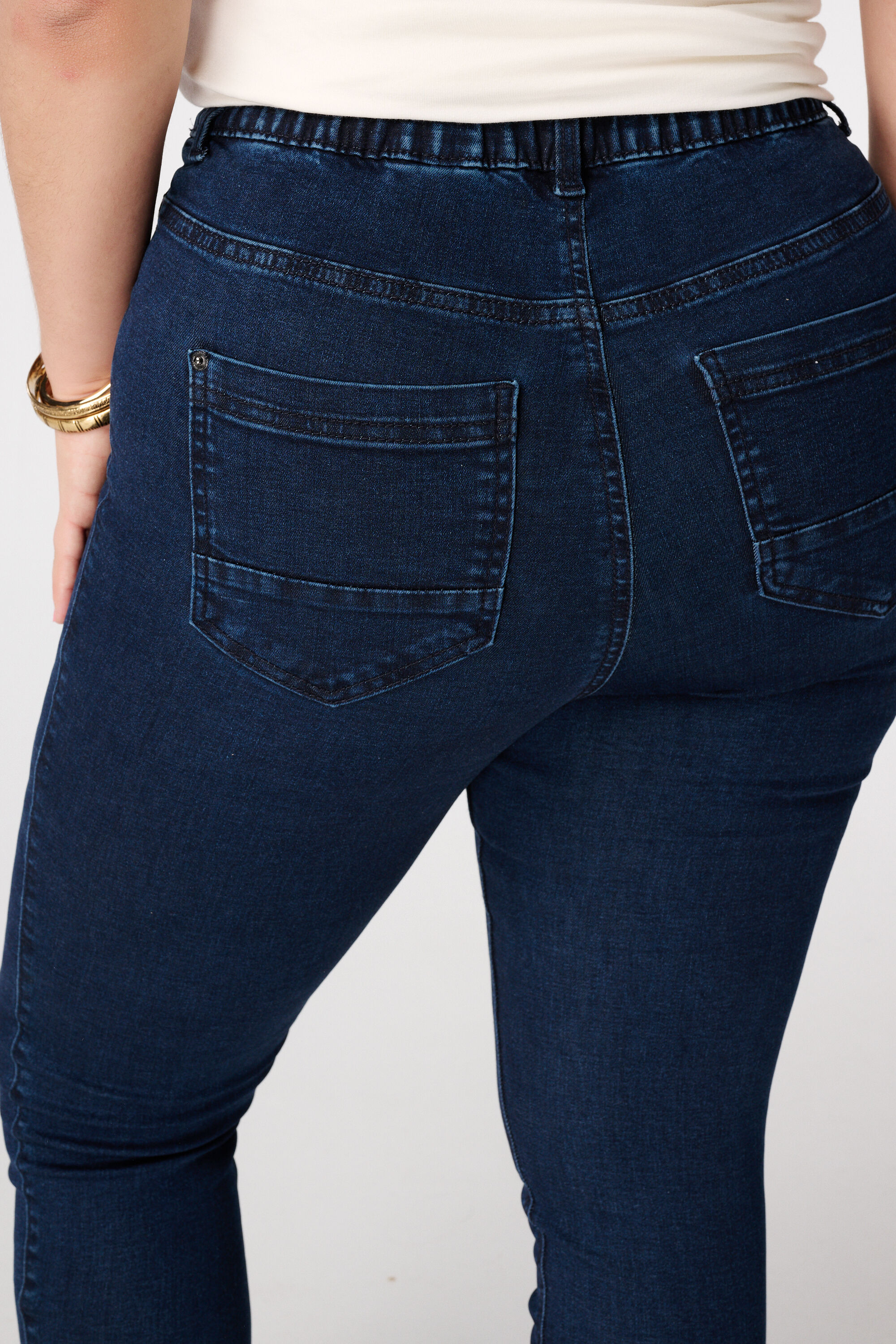 Tregging con aspecto denim image number 4