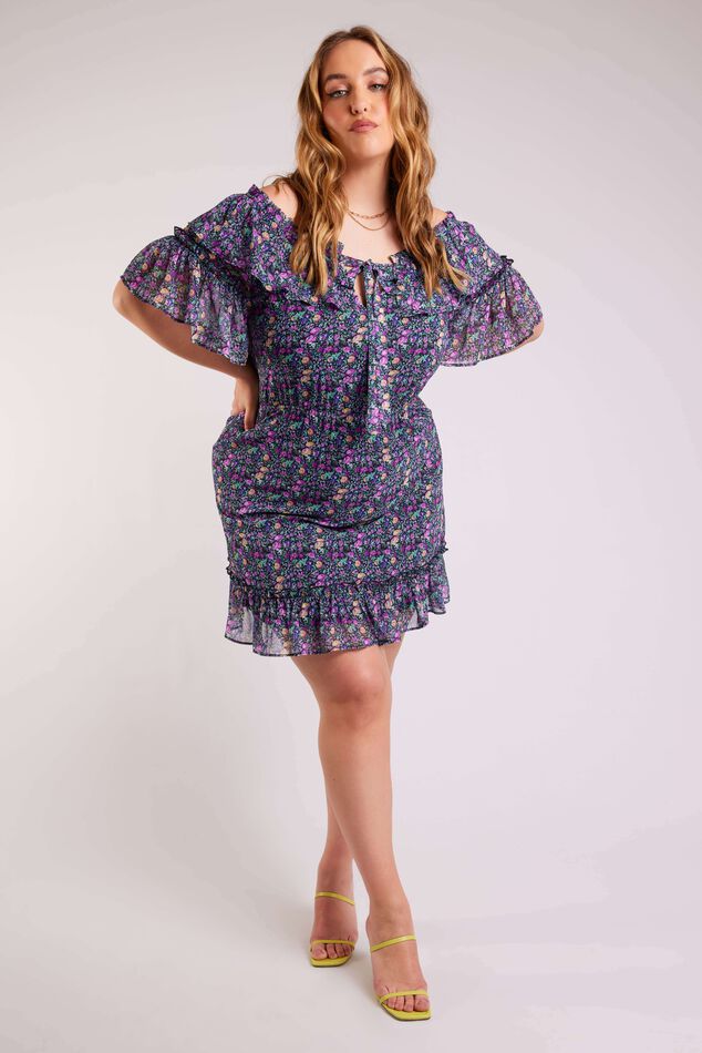 Vestido con los hombros descubiertos image number 5