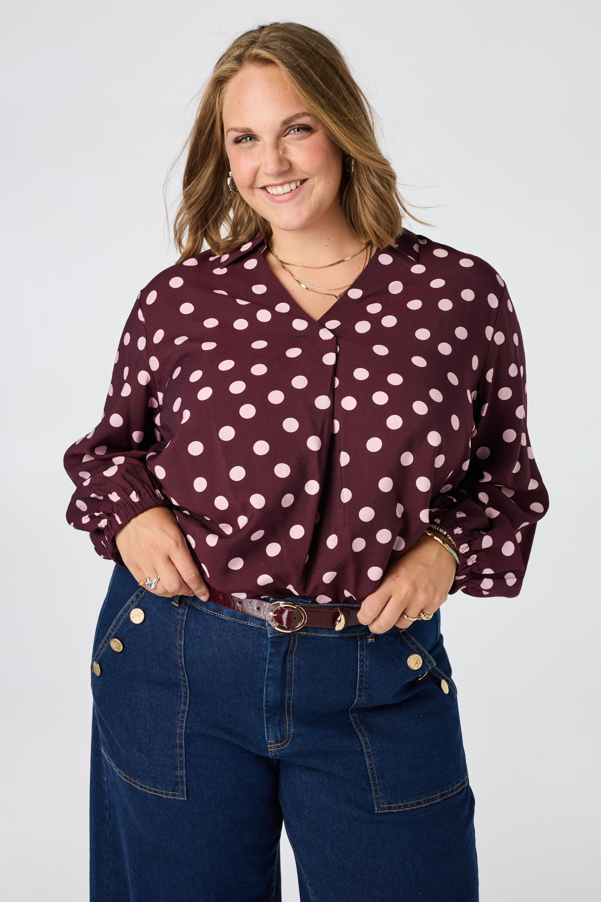 Blusa de lunares