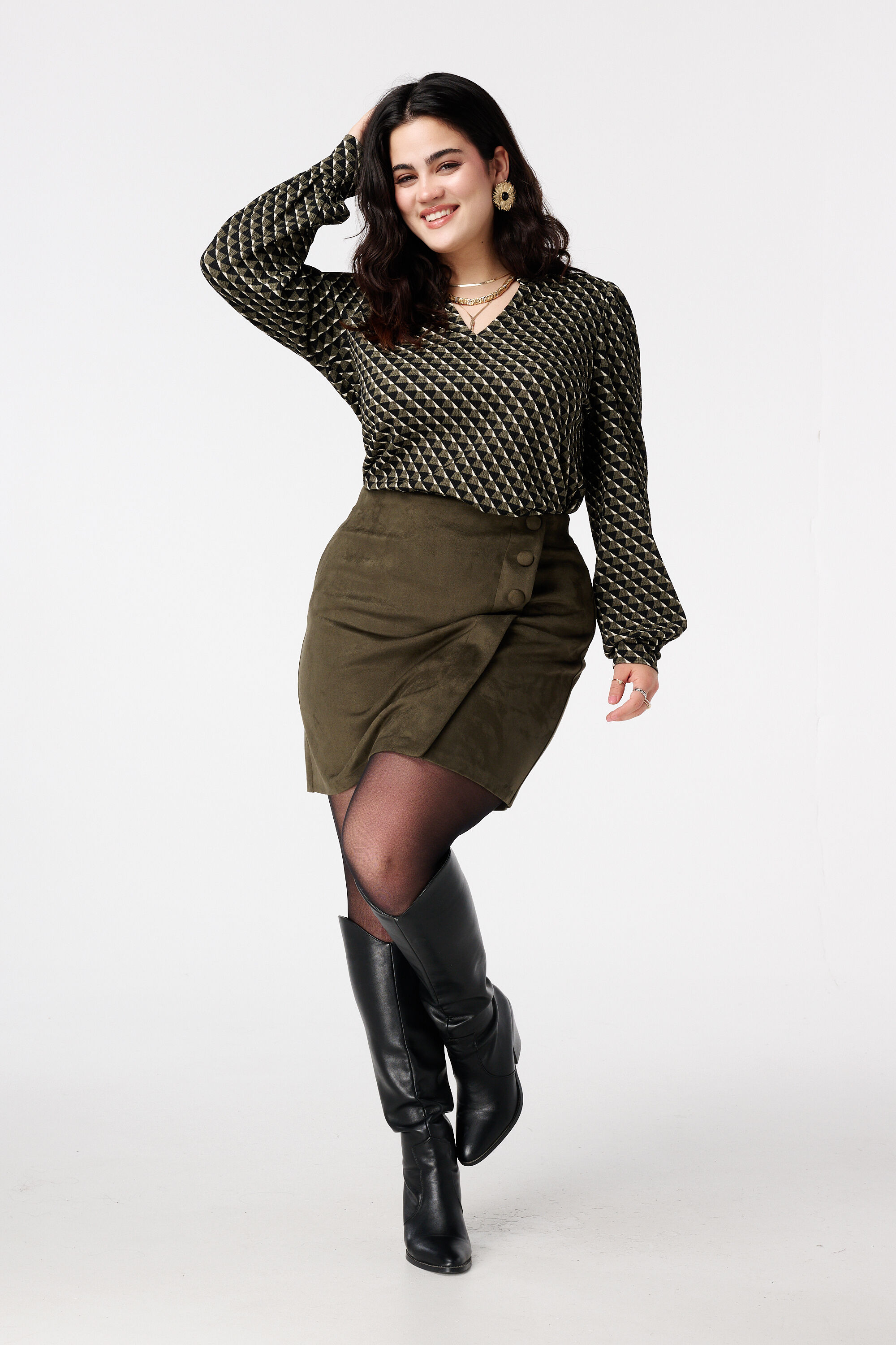 Top con estampado delicado image number 5