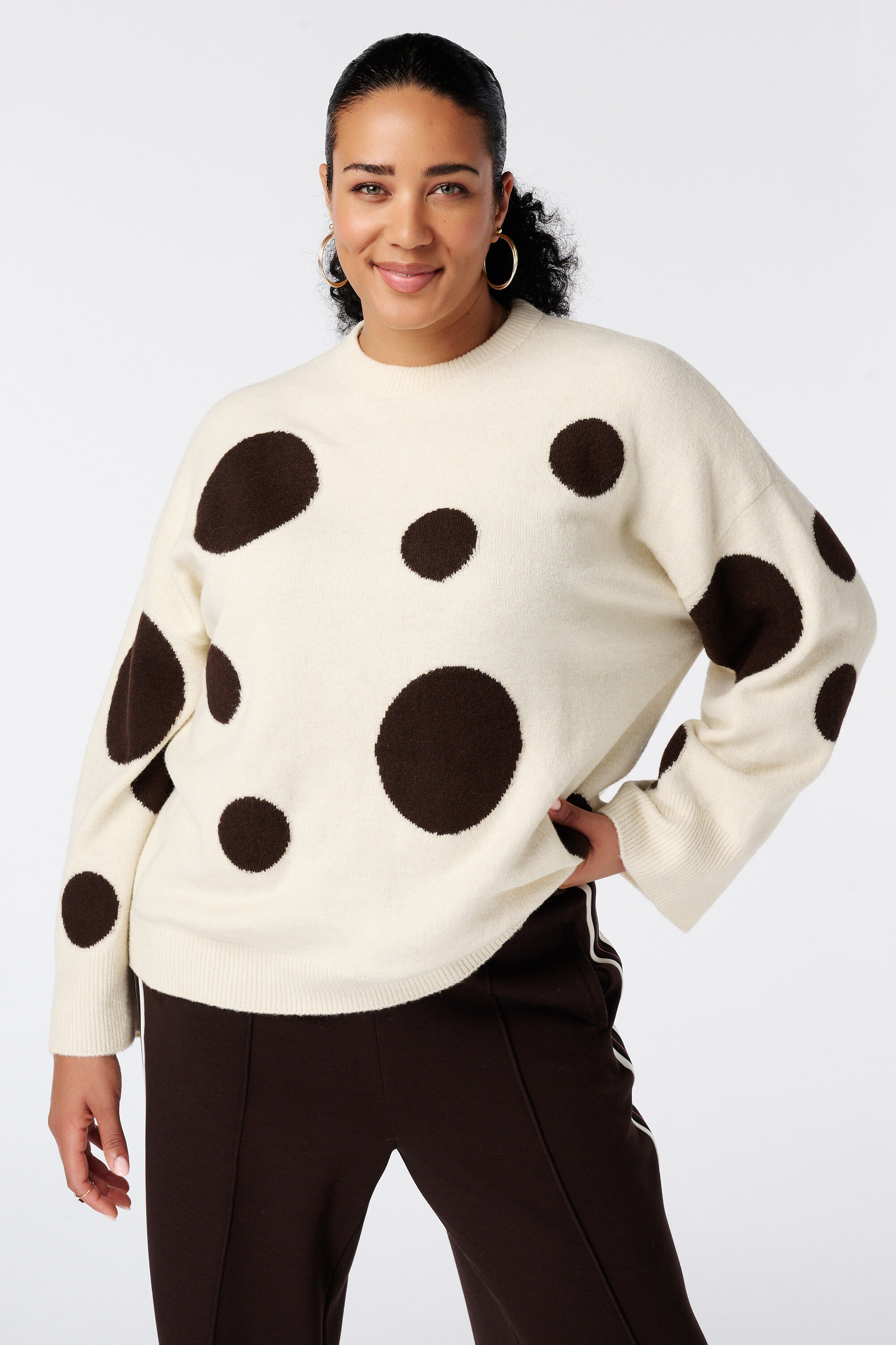Jersey con estampado de lunares image number 0
