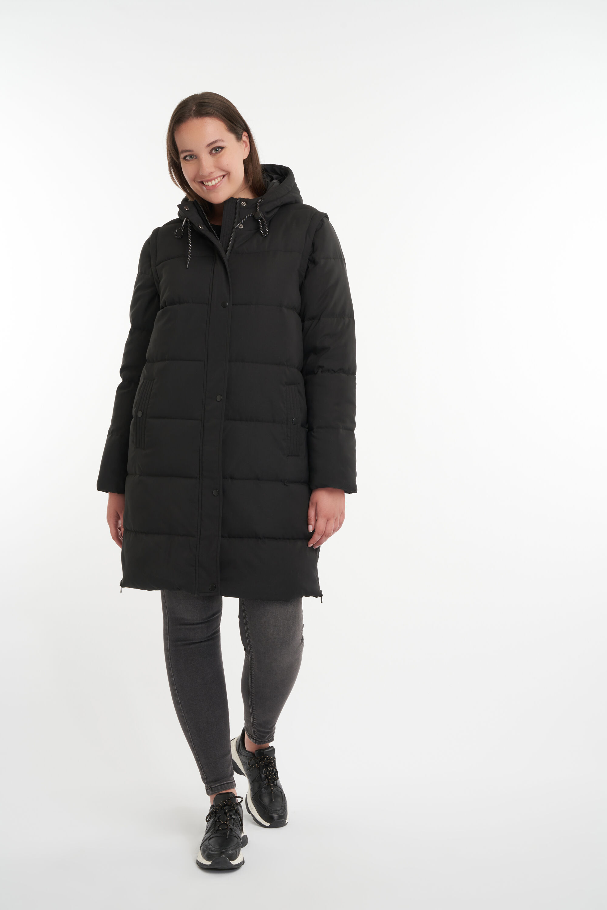 Chaqueta acolchada con mangas desmontables image number 6