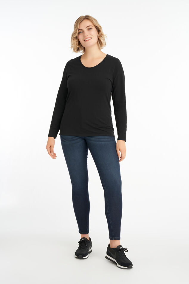 Camiseta básica de manga larga image number 5