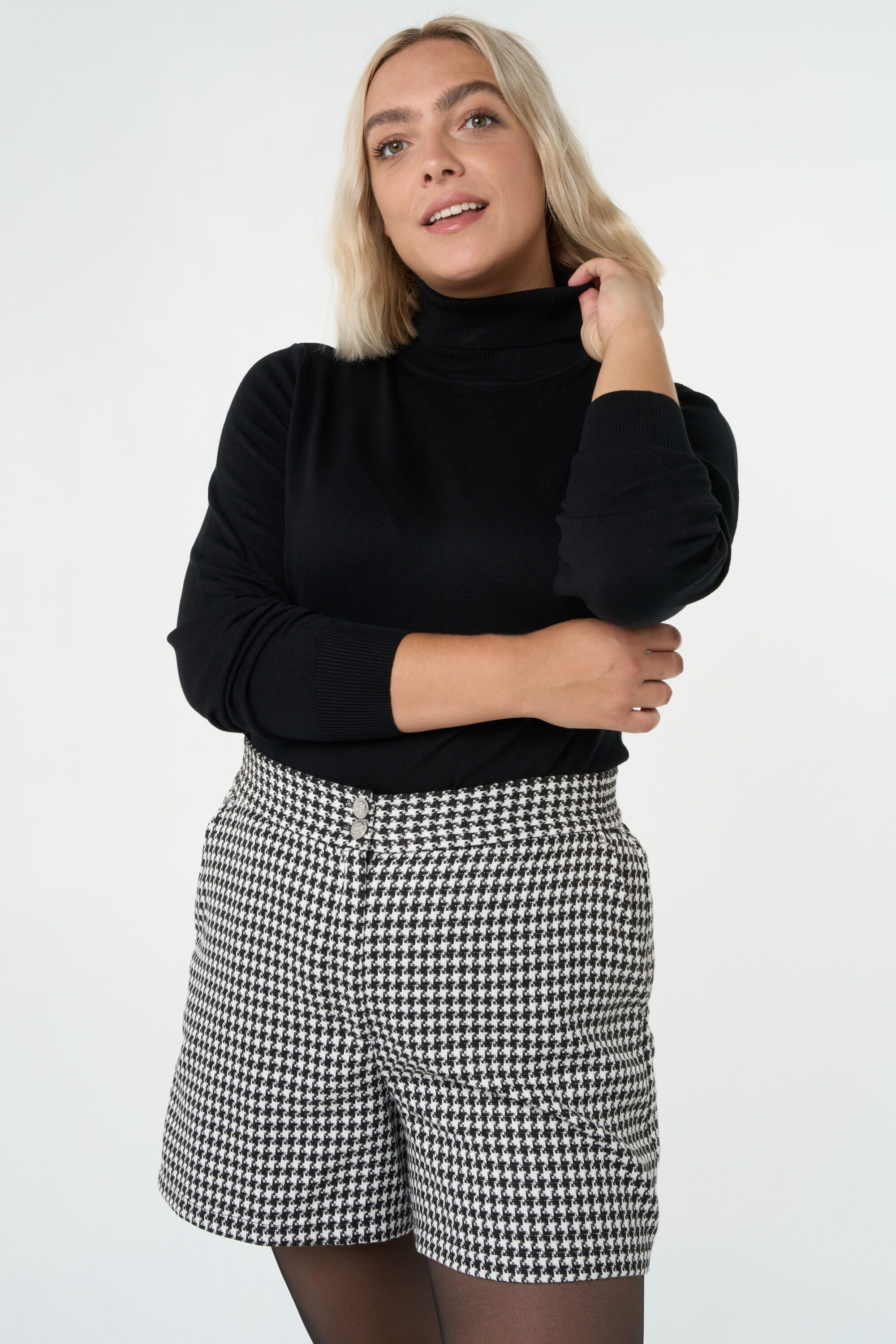 Jersey de cuello alto y punto fino image number 0