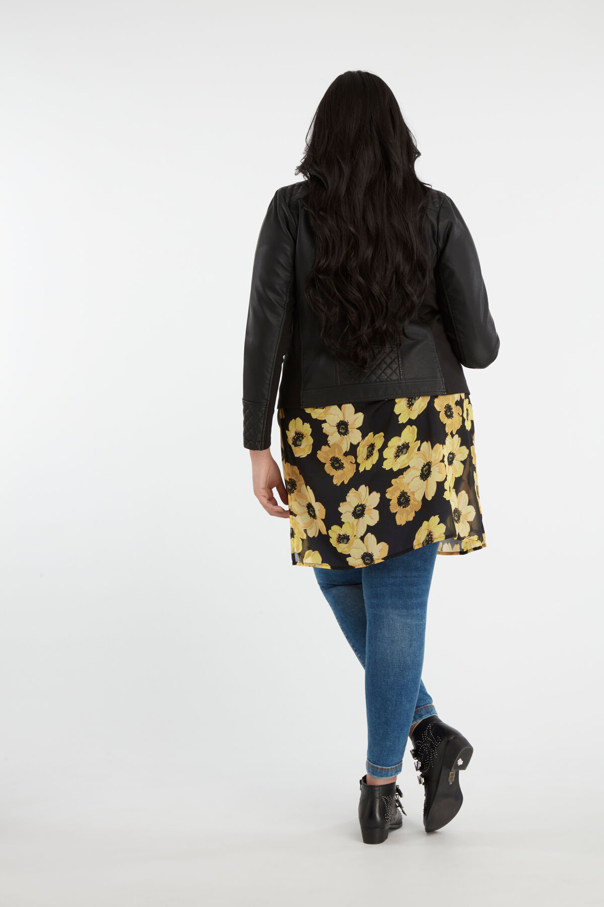 Chaqueta de cuero PU image number 4