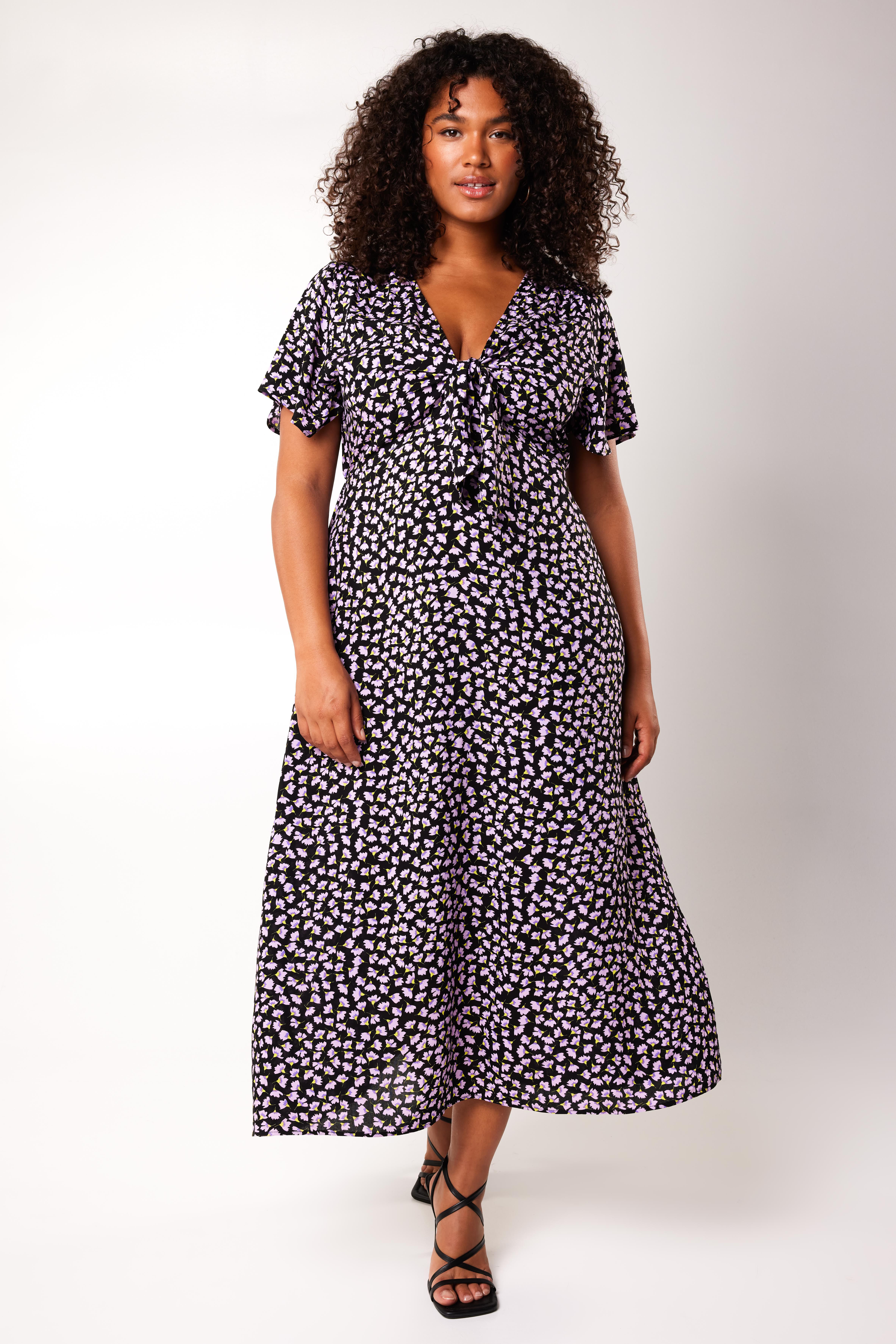 Vestido largo con estampado  image number 7