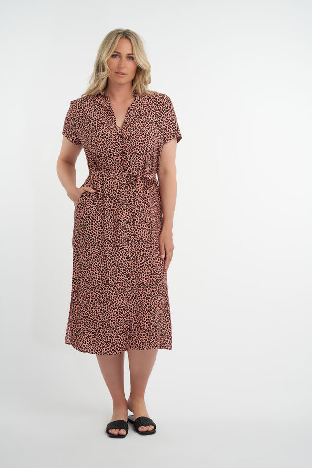 Vestido largo con cinto image number 6