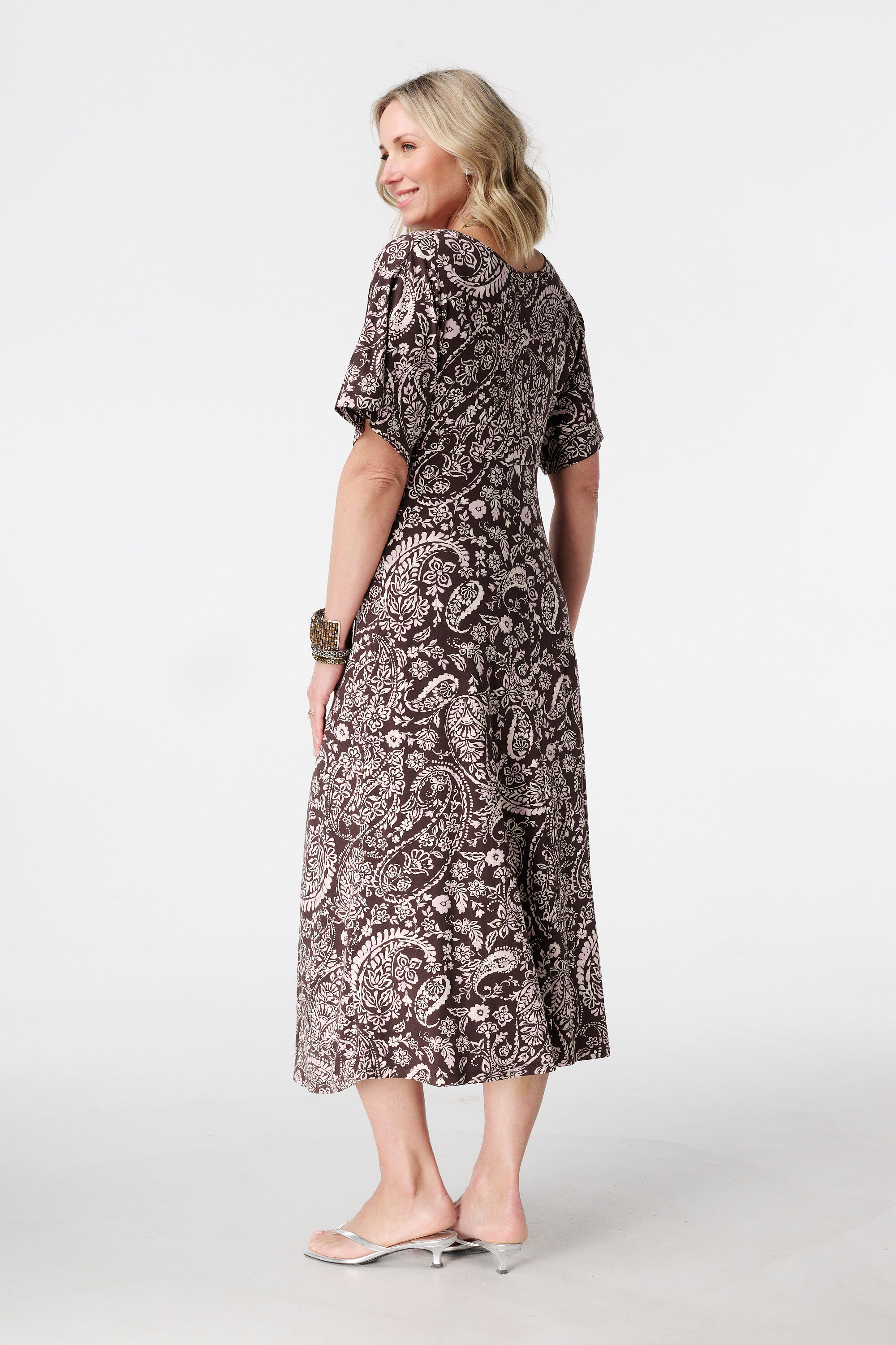 Vestido maxi con estampado image number 3