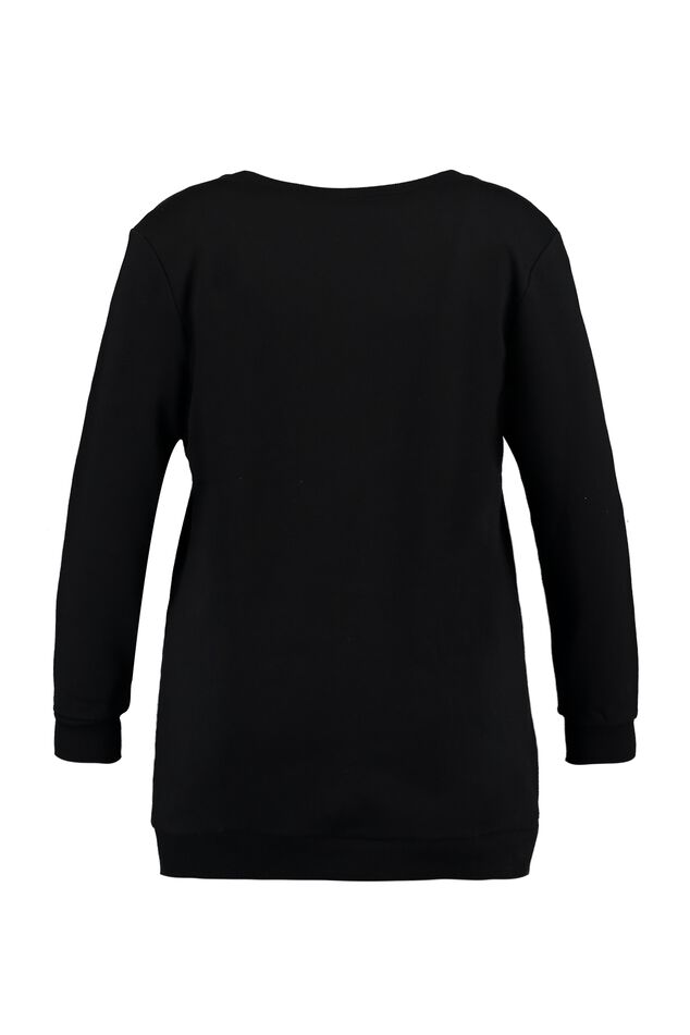 Jersey largo con estampado artístico en relieve image number 2