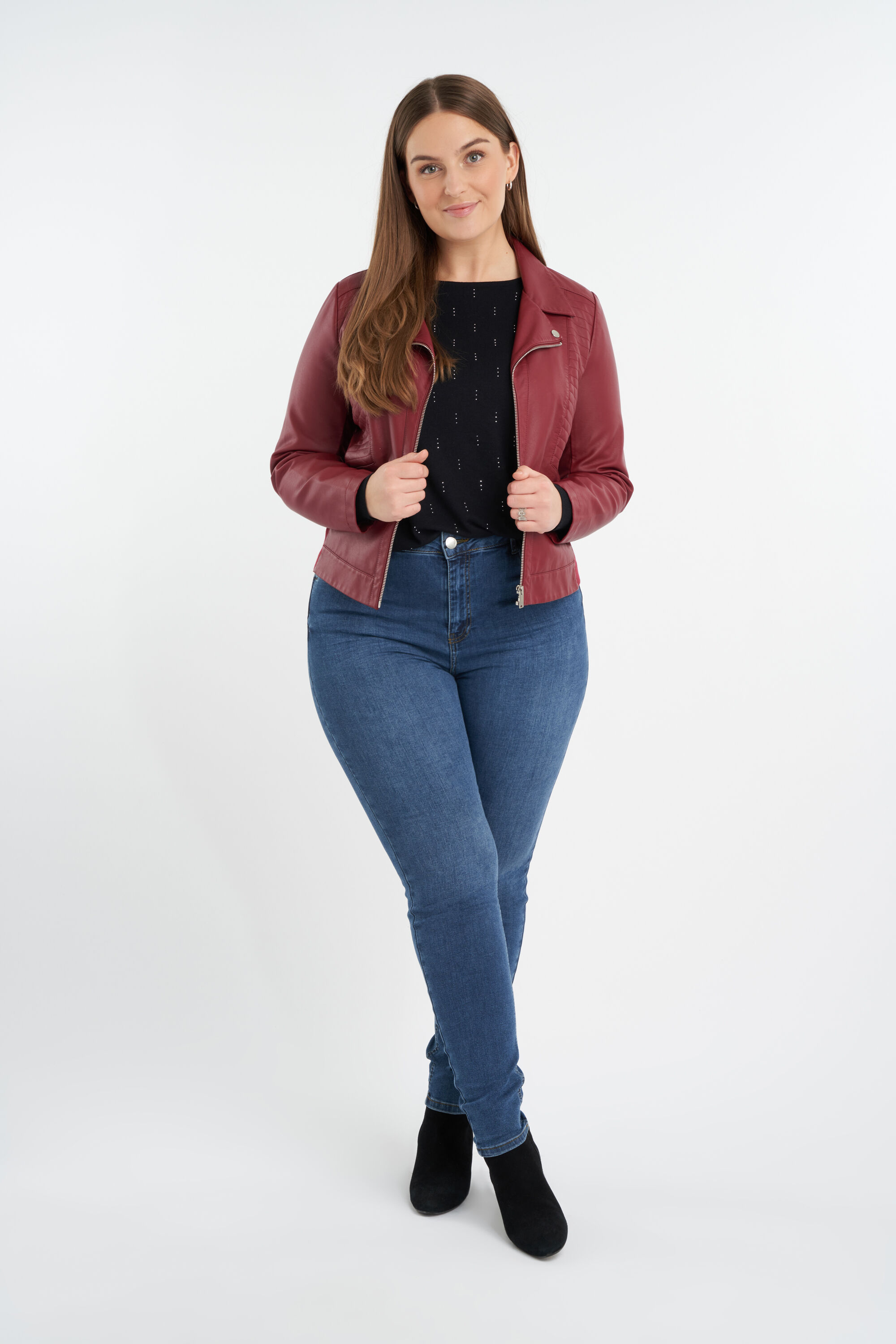 Chaqueta de cuero sint&eacute;tico  image number 5