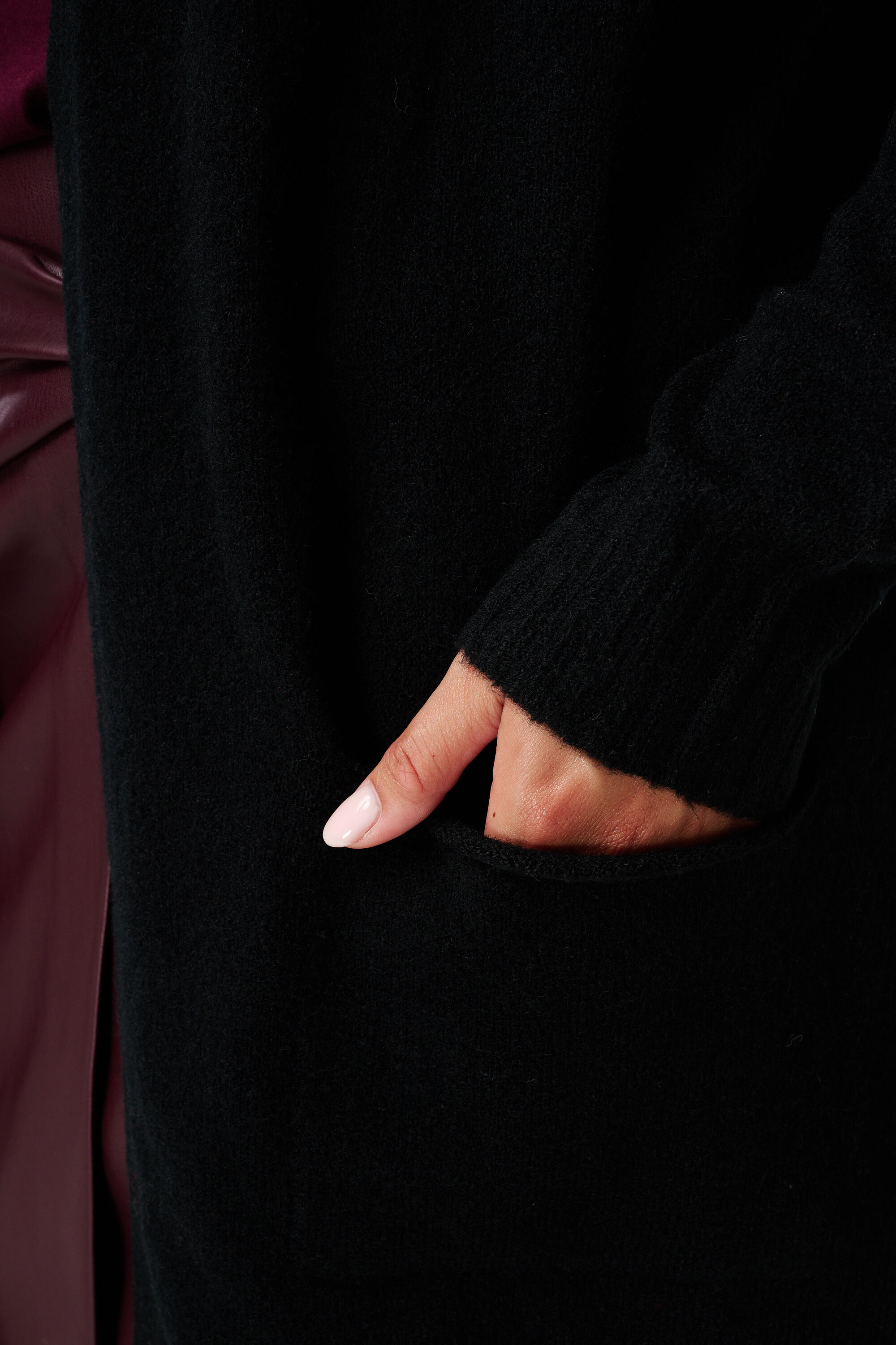 Chaqueta de punto media con bolsillos image number 6