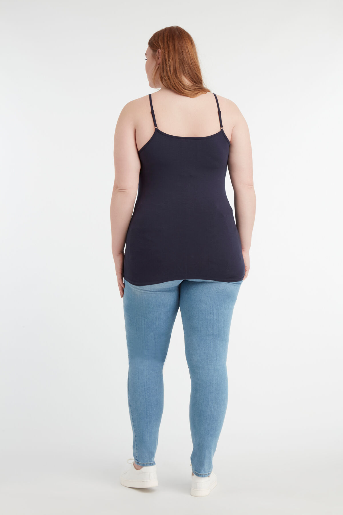 Camisola de algod&oacute;n con tirantes finos image number 3