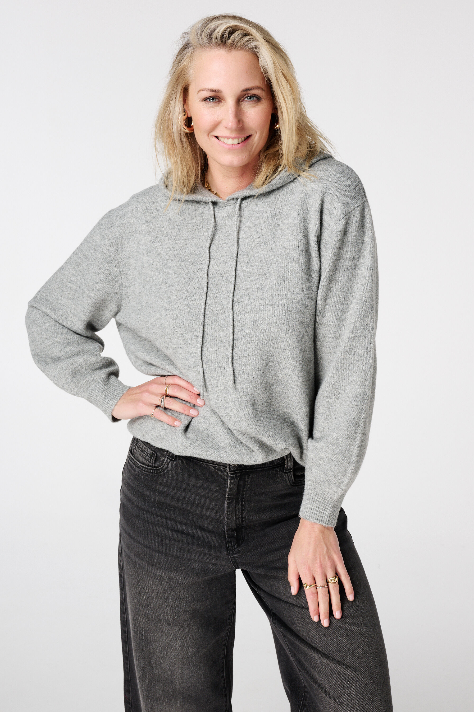 Sudadera con capucha de punto