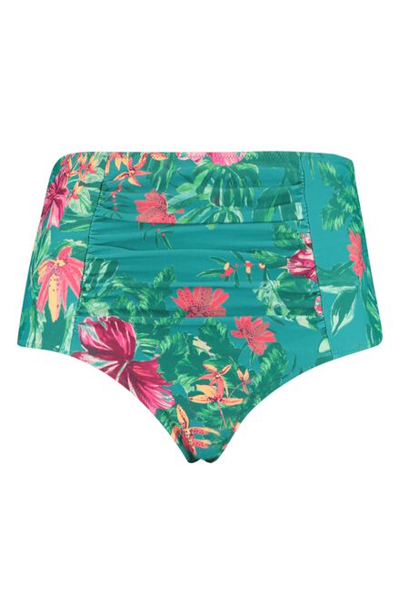 Braguita de bikini de talle alto con estampado