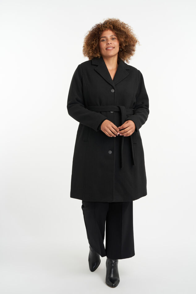 Abrigo largo con cinturón image number 7