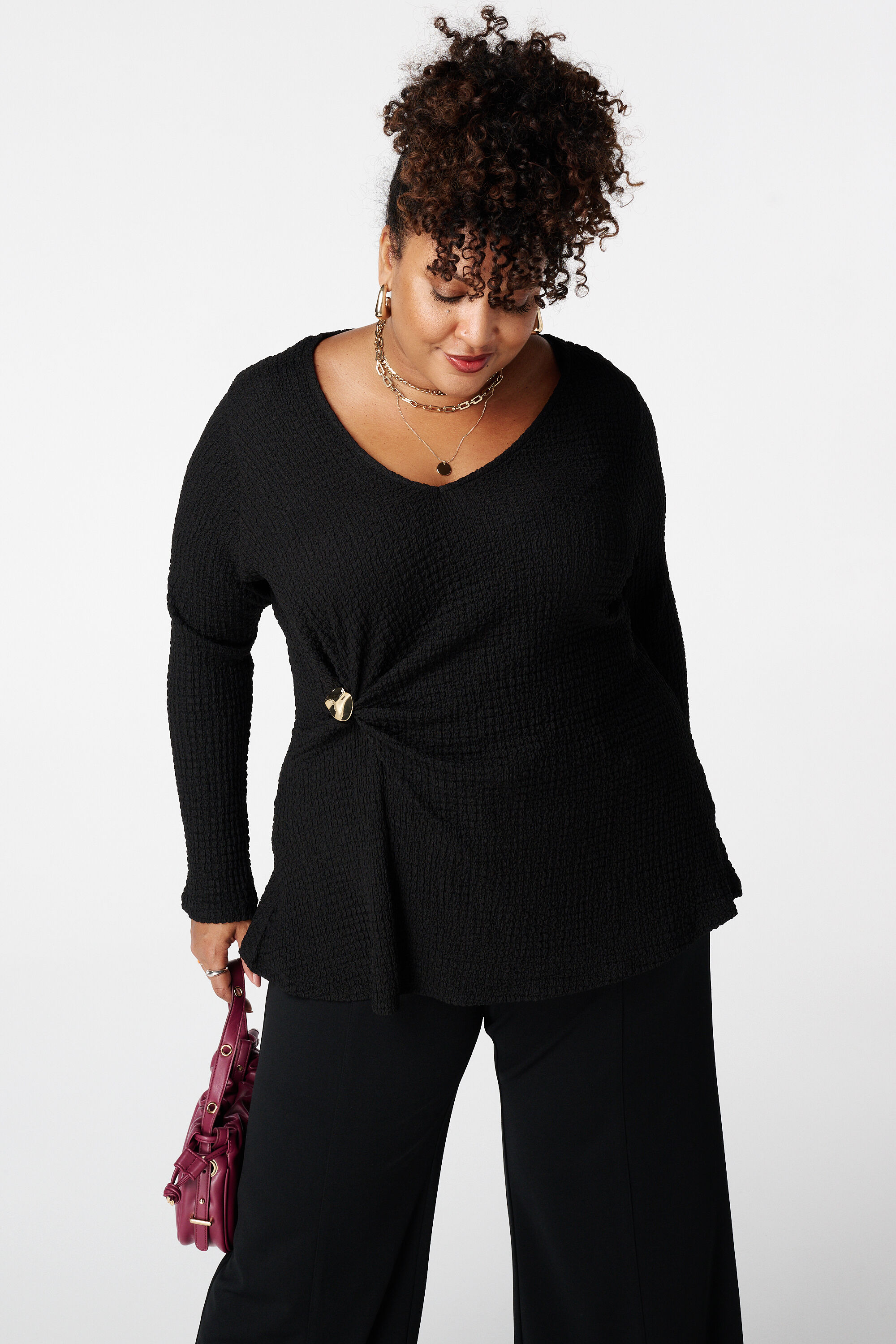 Top con detalle de nudo