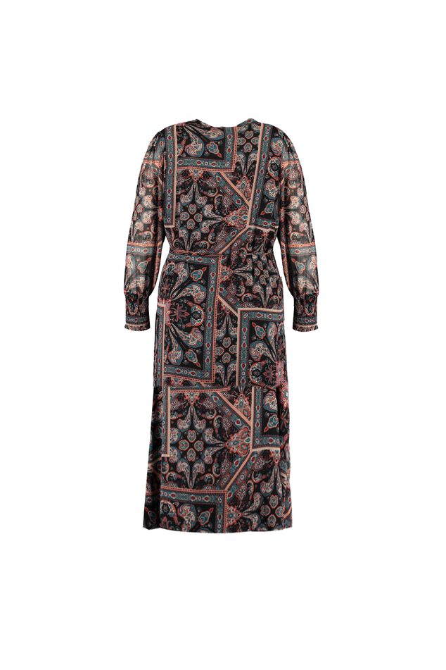 Vestido midi con estampado paisley image number 2