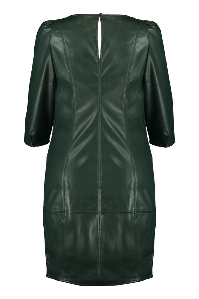 Vestido de cuero sintético image number 3