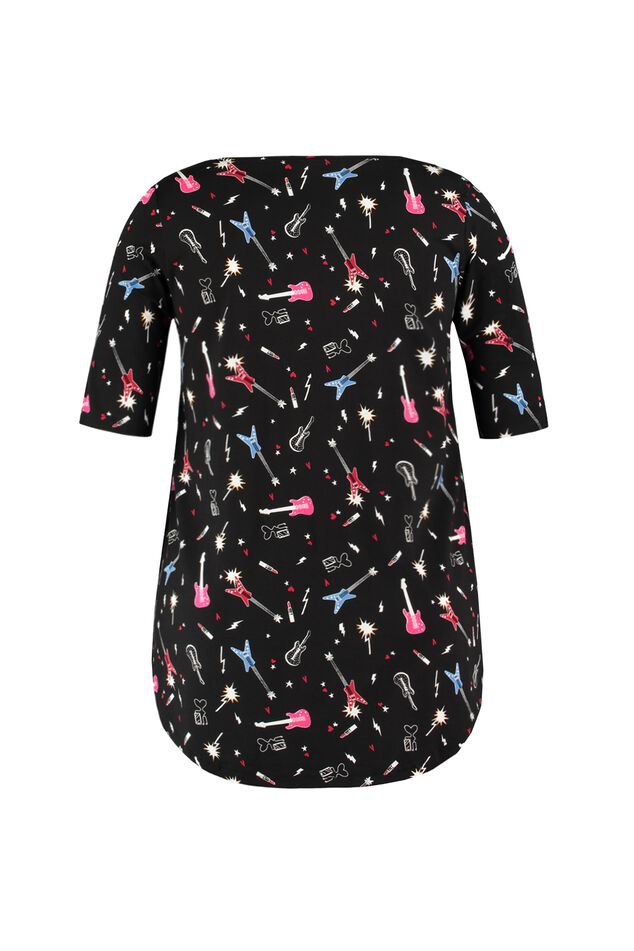 Camiseta con parte trasera más larga image number 2