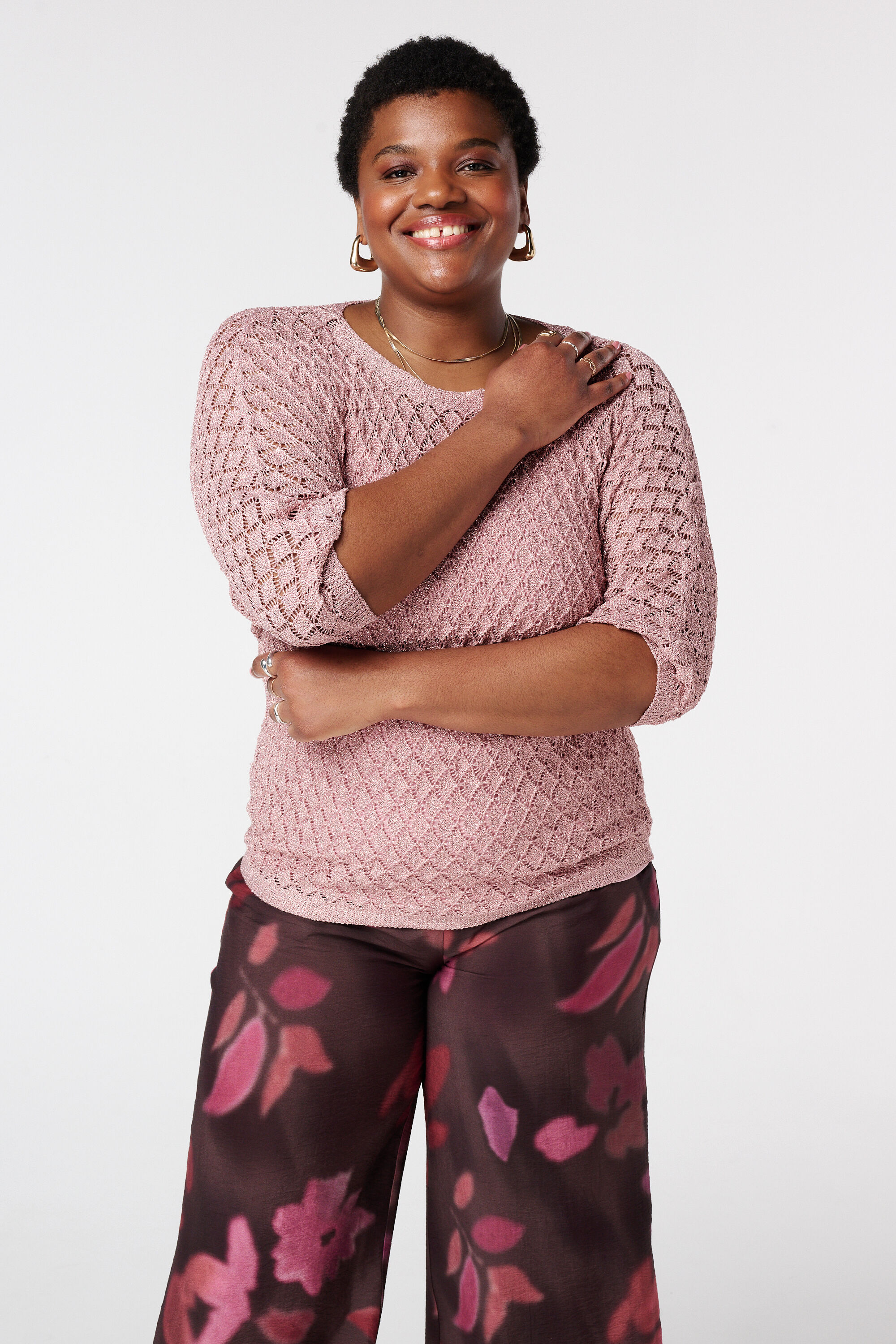 Jersey de ganchillo con l&uacute;rex