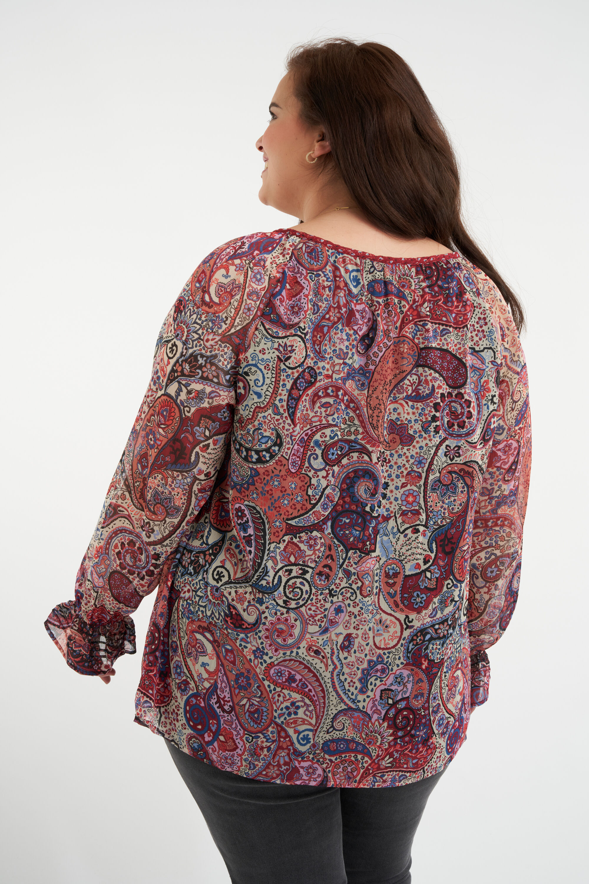 Blusa con estampado paisley image number 3