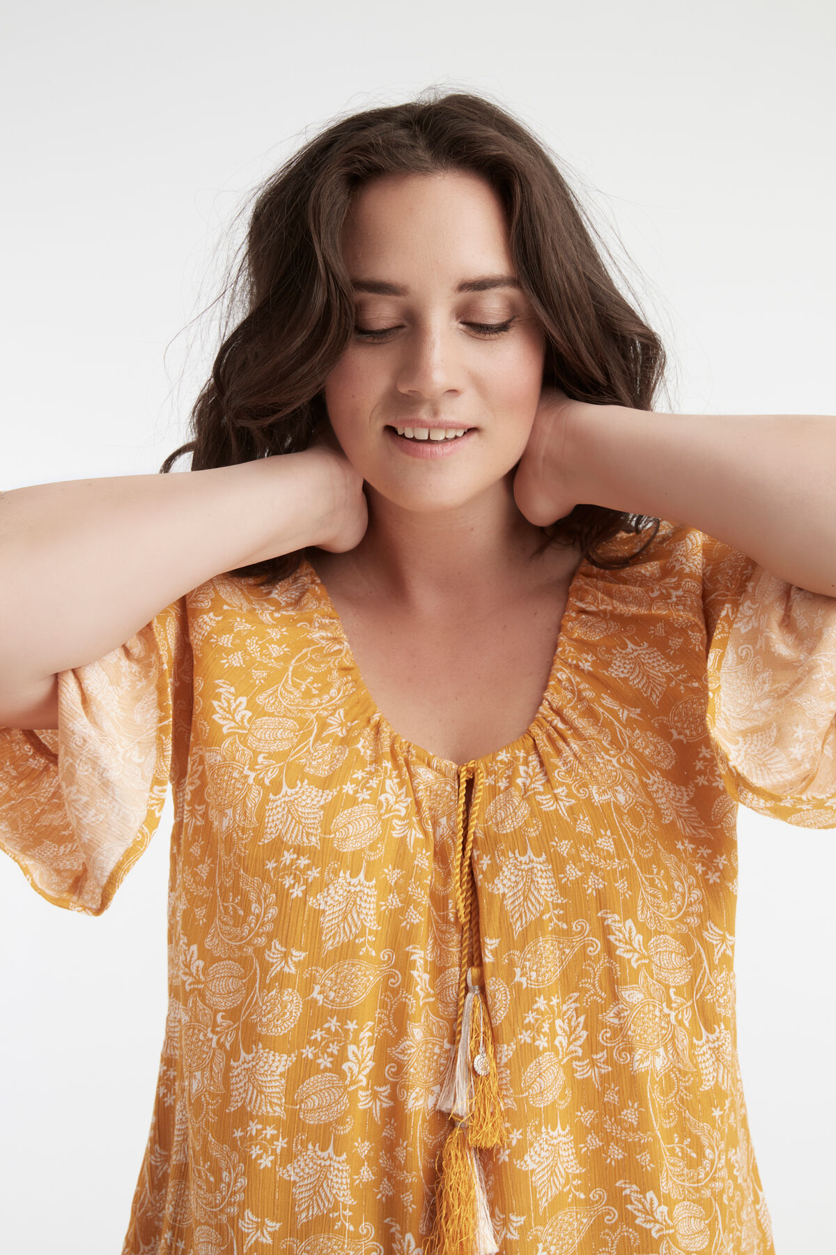 Blusa con manga campana image number 6