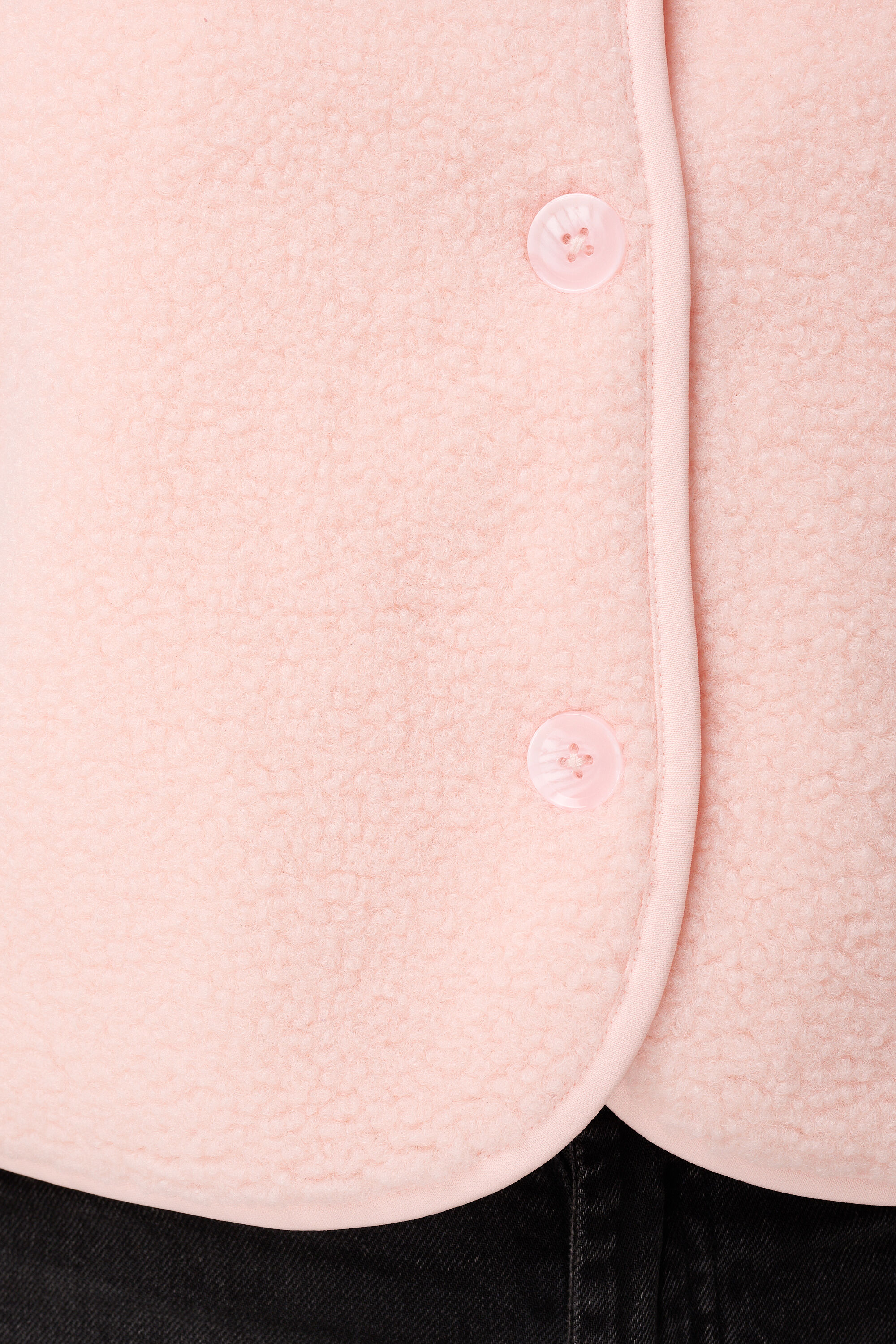 Chaleco teddy con cierre de botones image number 6