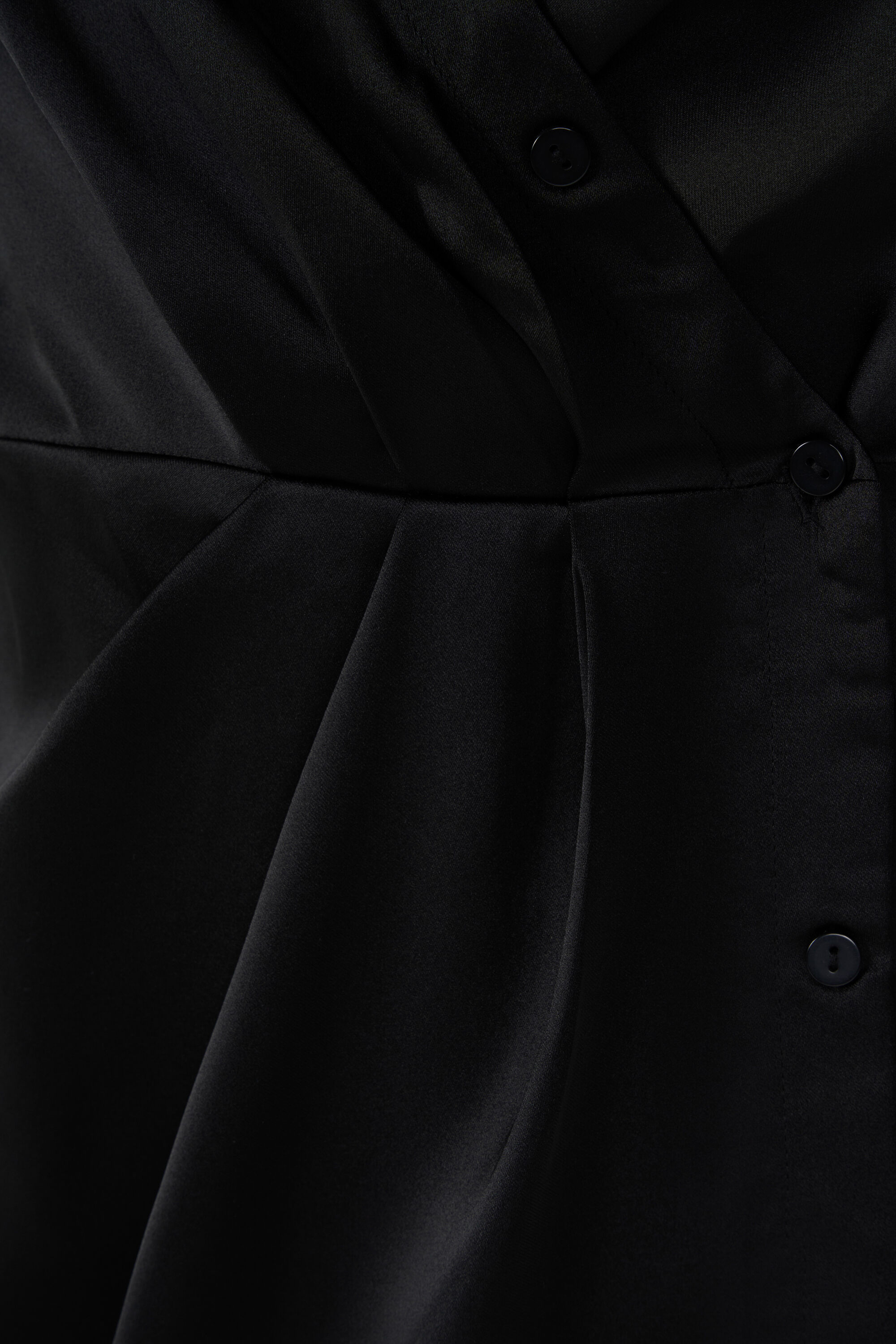 Vestido midi con aspecto de sat&eacute;n image number 4