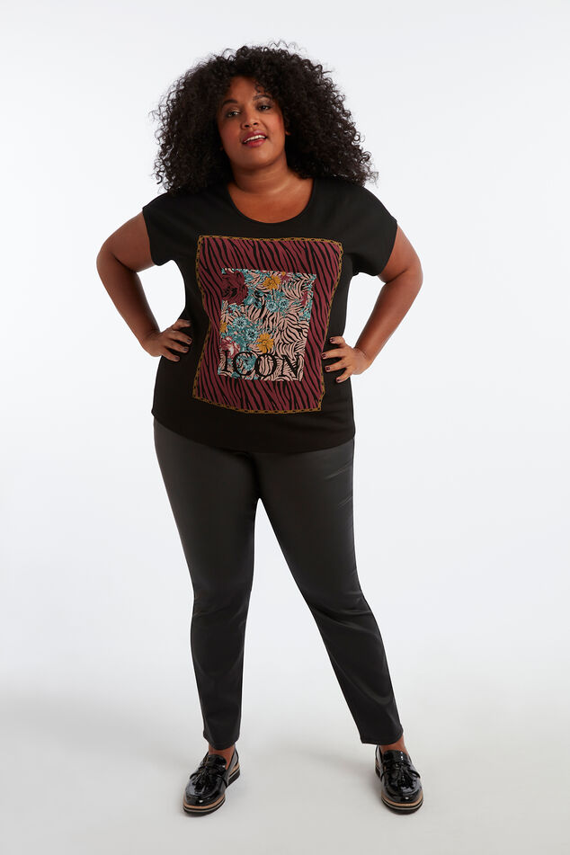 Camiseta con estampado wax image number 0