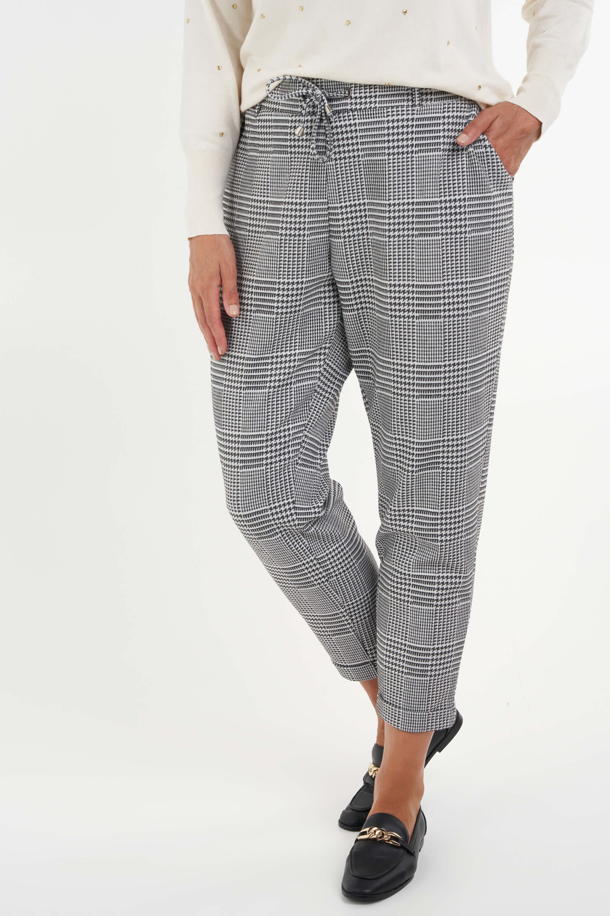 Pantalones de cuadros holgados image number 3