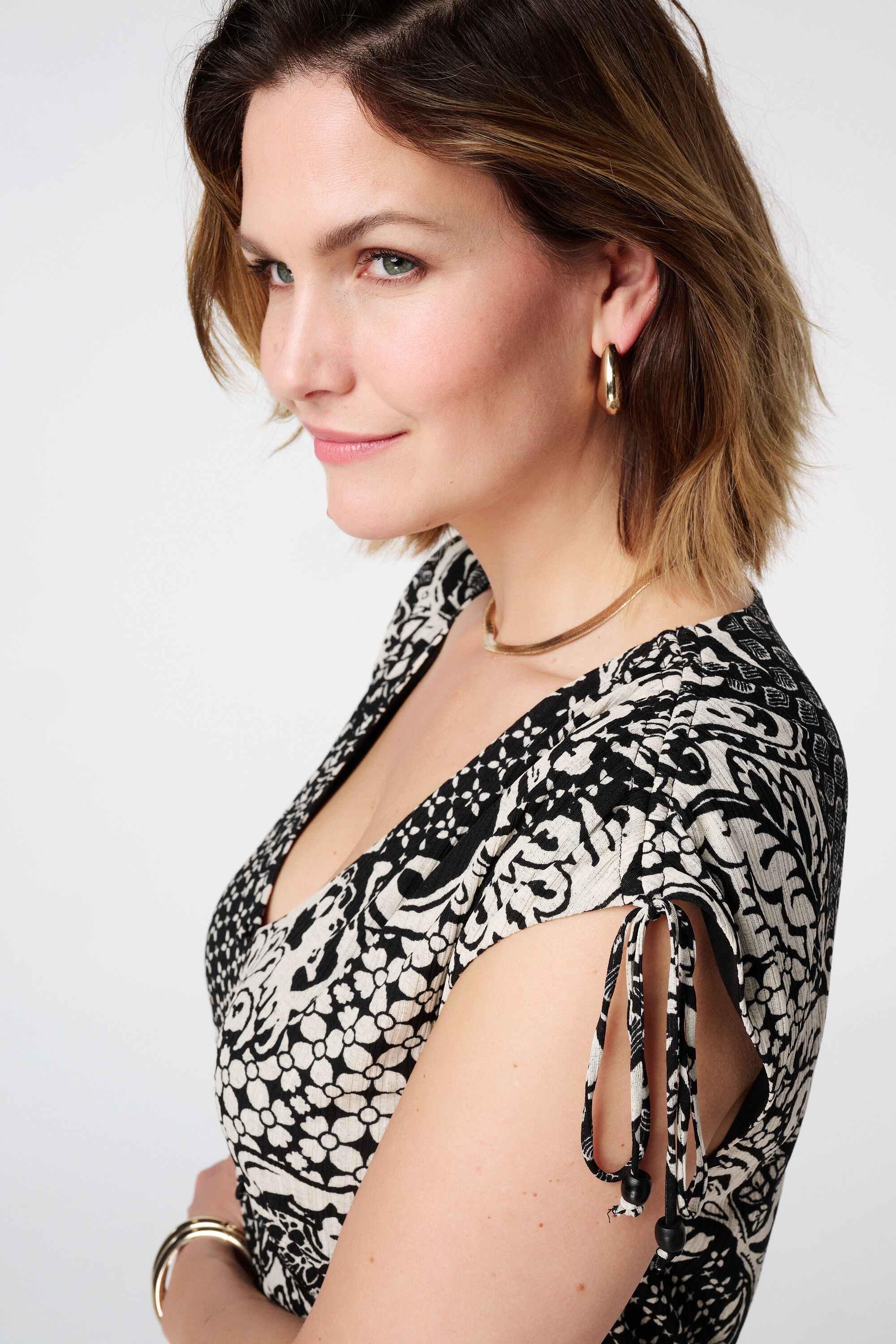 Vestido midi con estampado paisley  image number 4