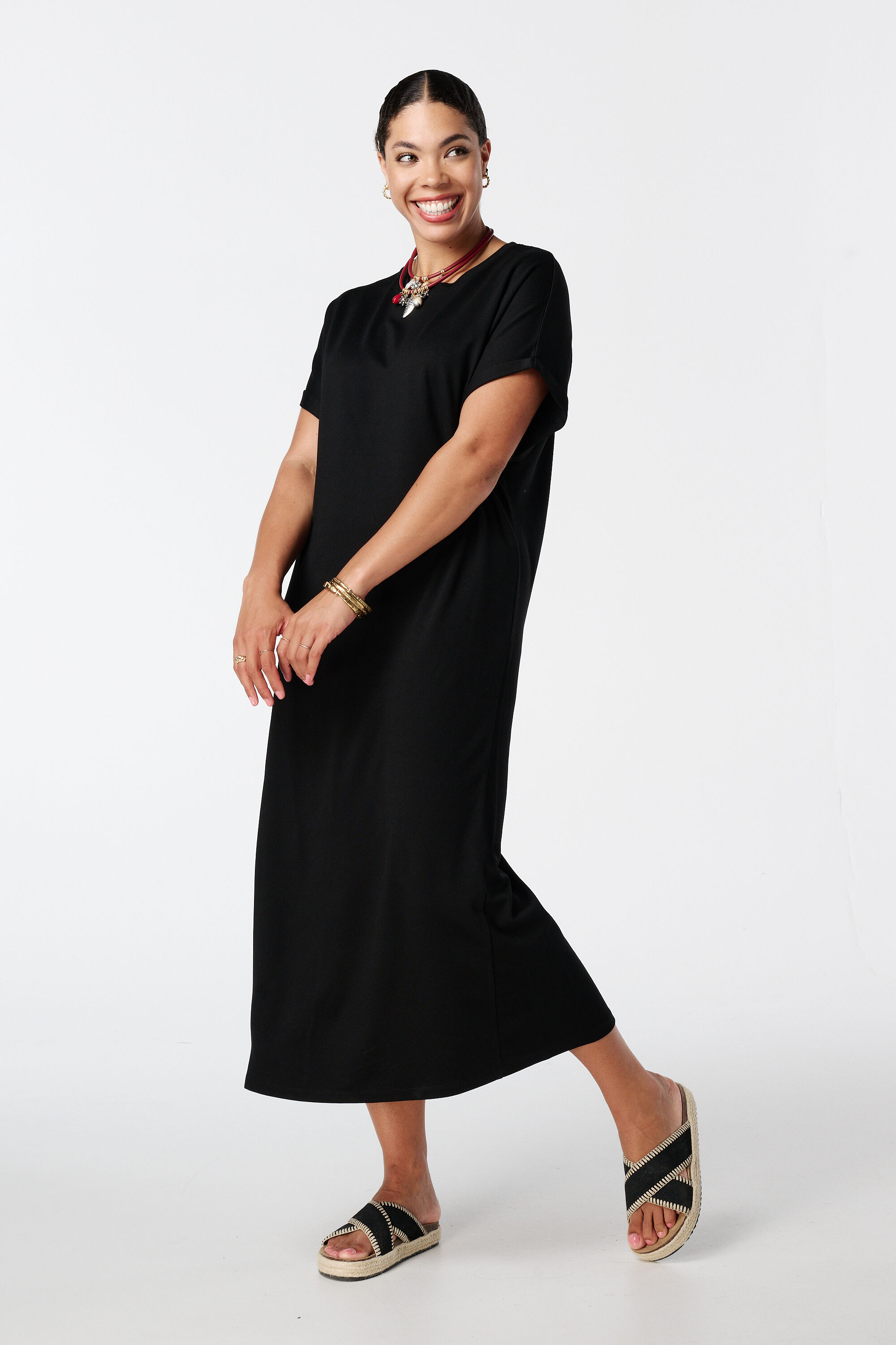 Vestido largo y el&aacute;stico image number 5