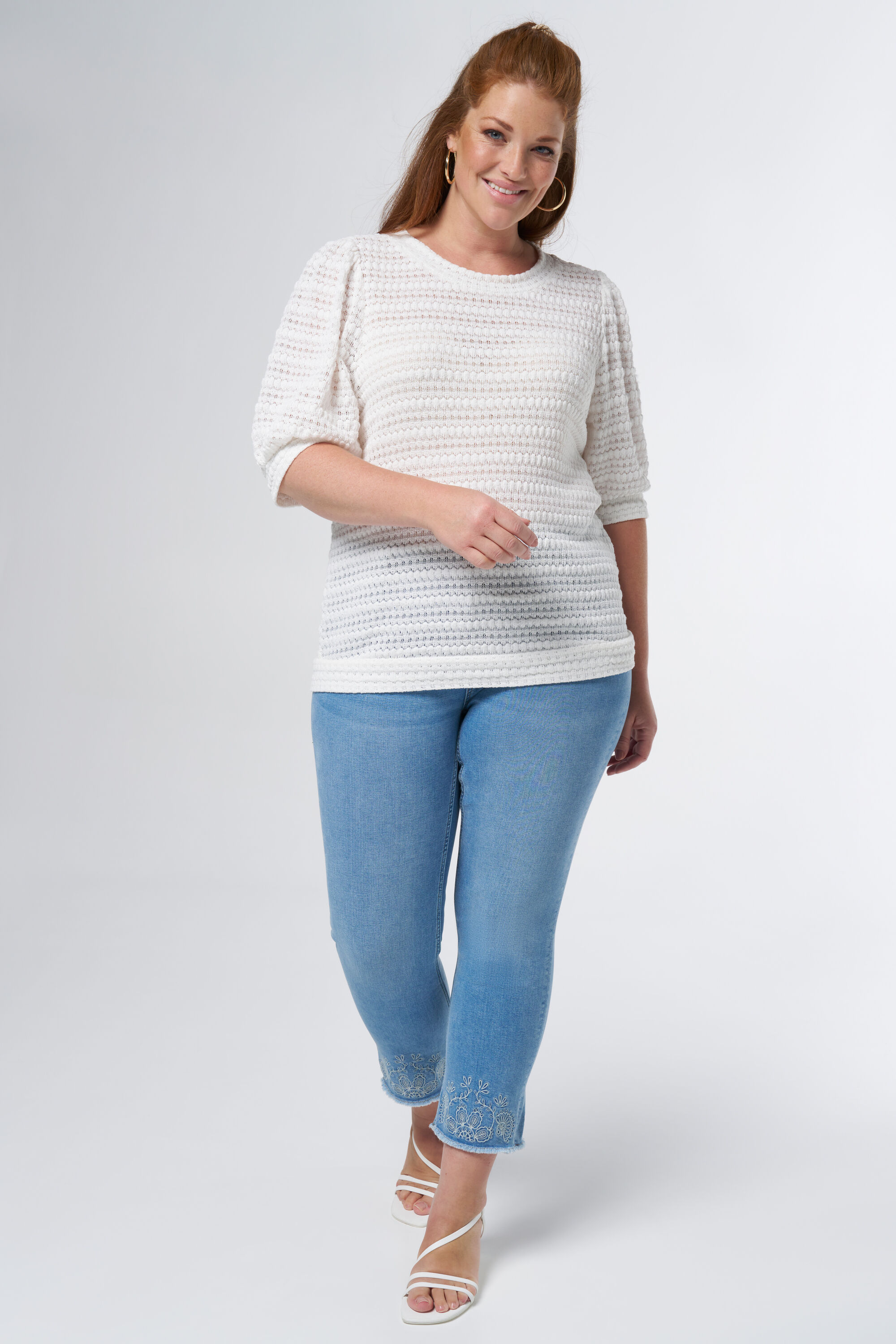 Top con manga globo image number 5