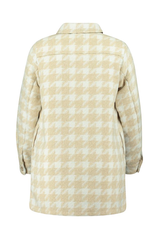 Sobrecamisa con estampado pata de gallo image number 3