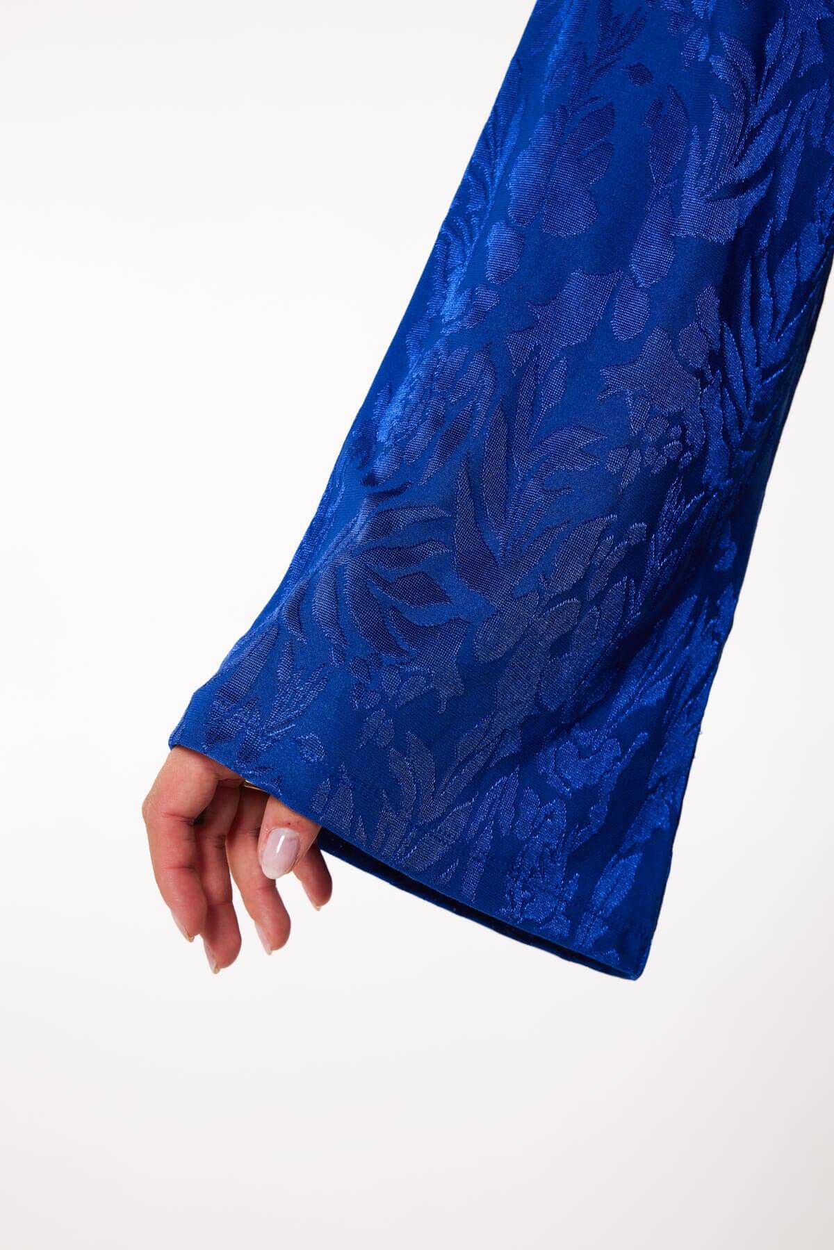 Top de jacquard de manga larga image number 5