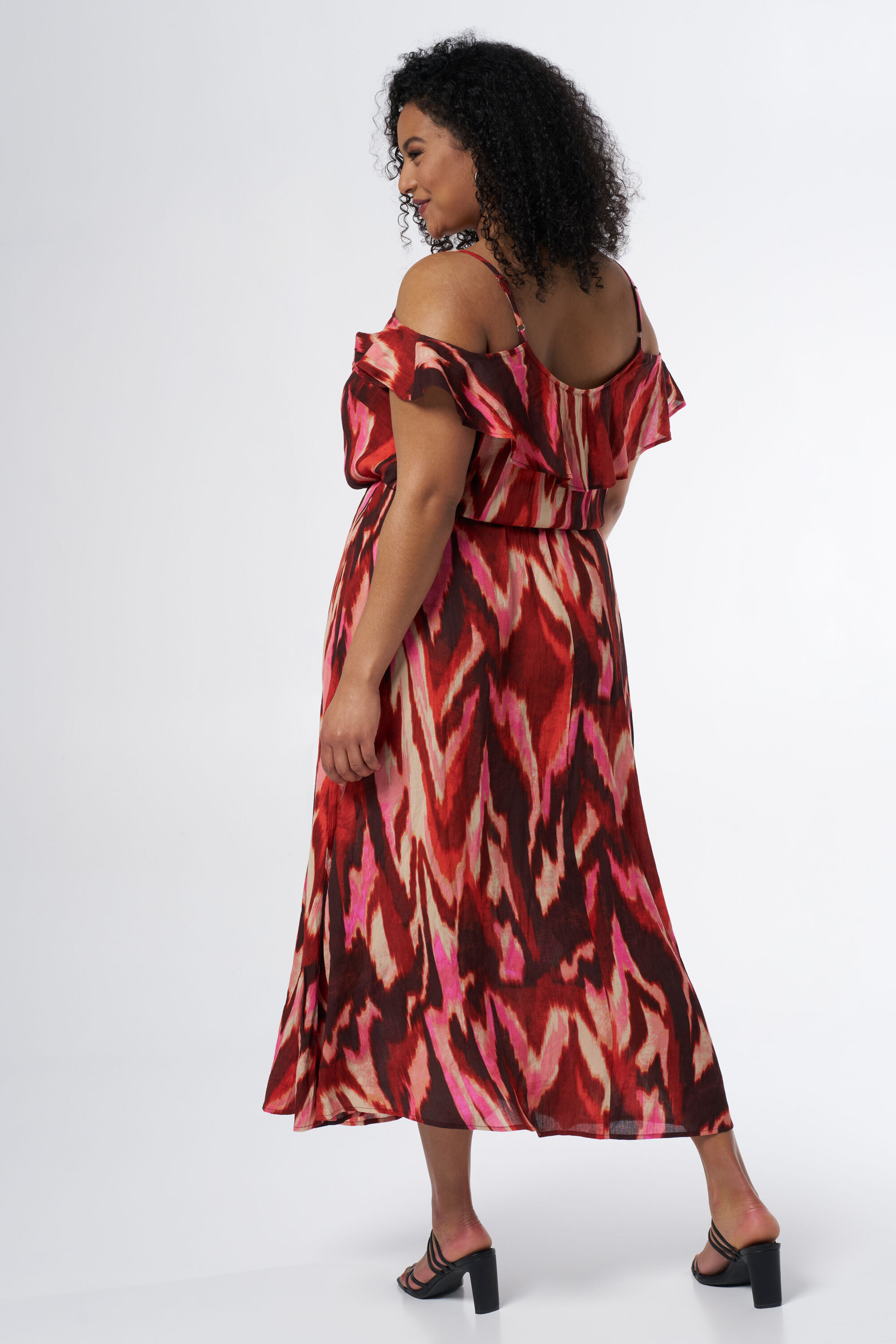 Vestido midi con estampado image number 3