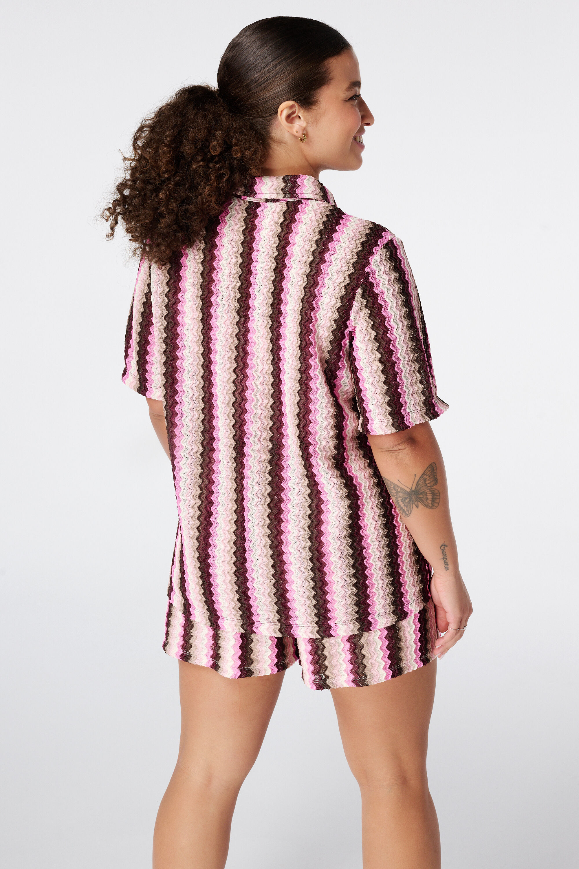 Top de crochet estilo polo image number 3