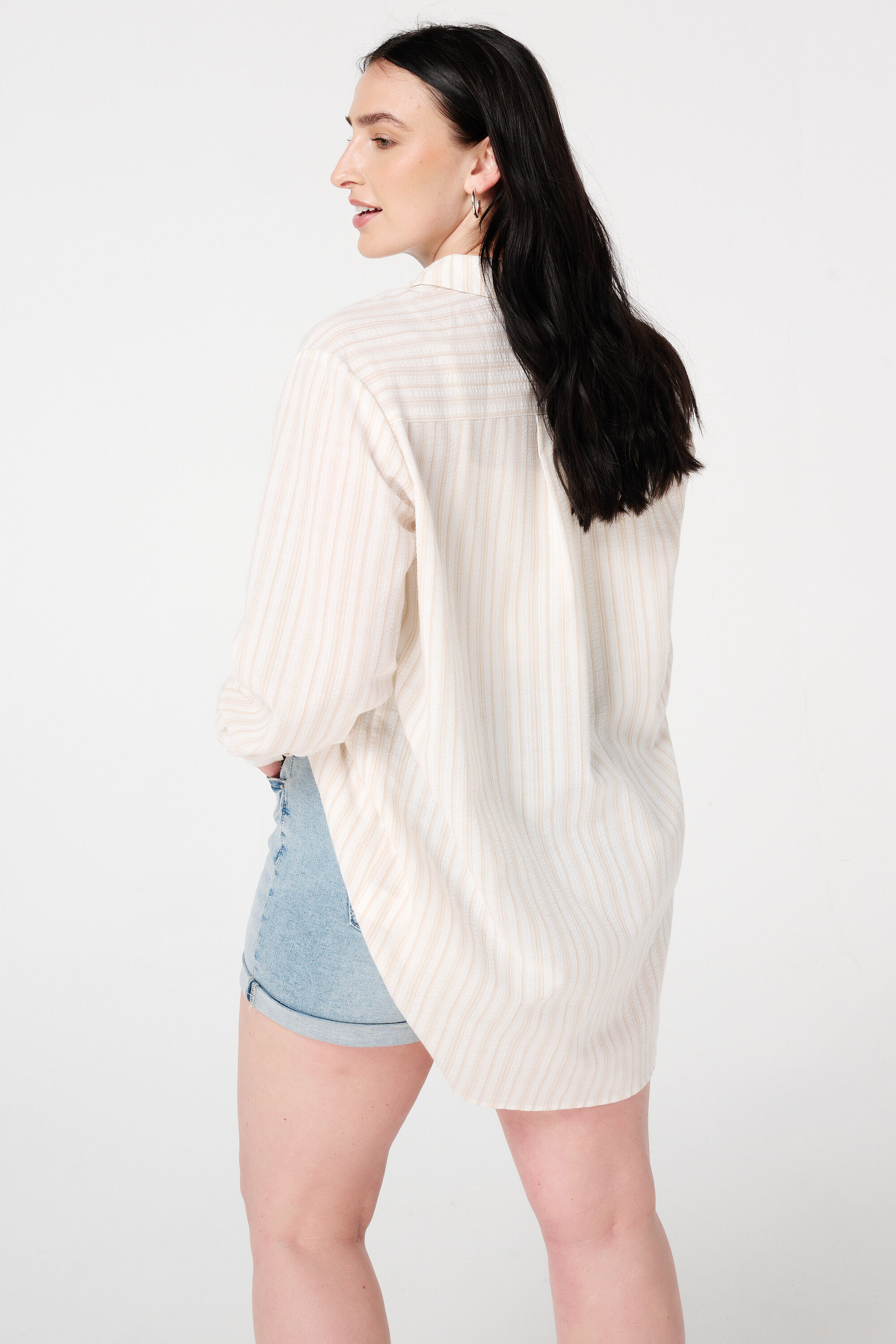 Blusa de algod&oacute;n a rayas image number 3