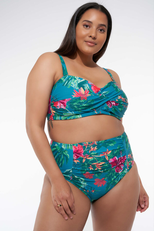 Braguita de bikini de talle alto con estampado image number 0