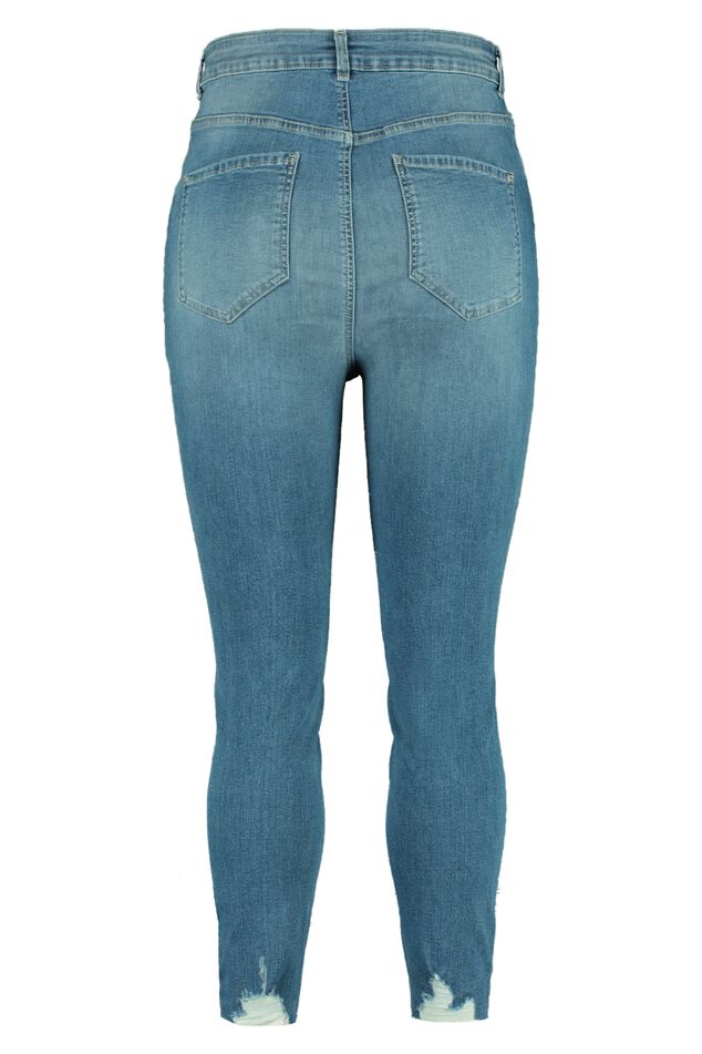 Vaqueros con detalles desgastados image number 2