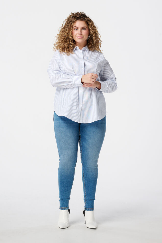 Treggings con aspecto denim image number 0