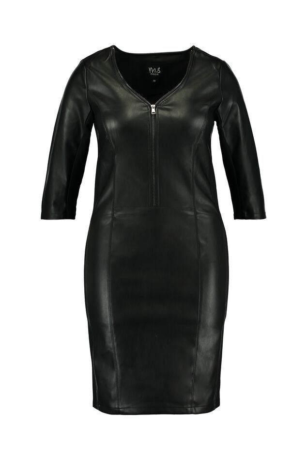 Vestido de cuero sintético image number 1