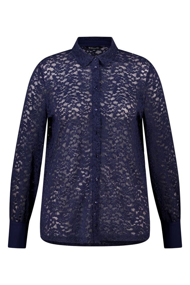 Top con encaje y lentejuelas image number 1