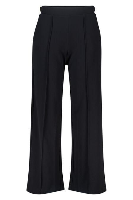 Pantalones de corte recto elásticos