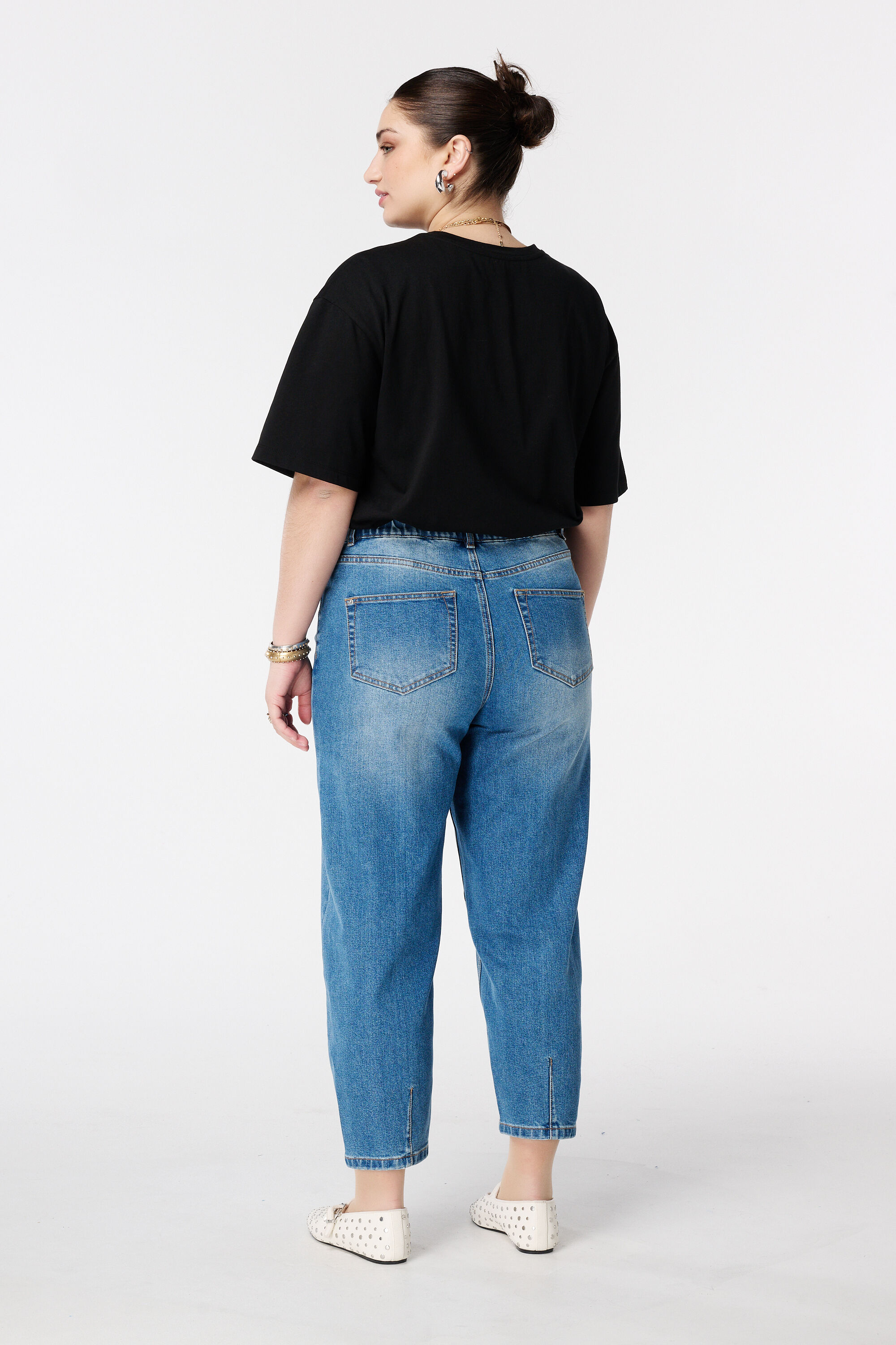 Vaquero balloon con costuras decorativas image number 3