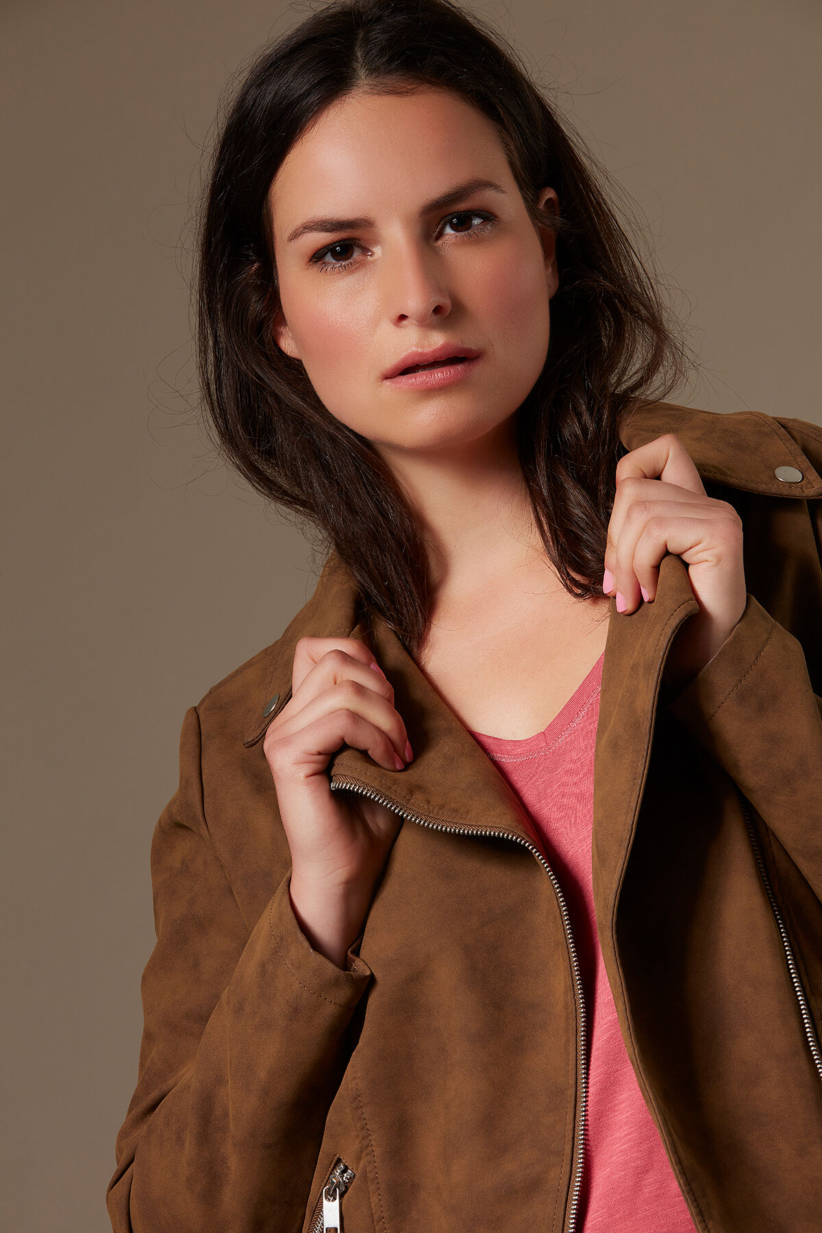 Chaqueta de ante sint&eacute;tico image number 3