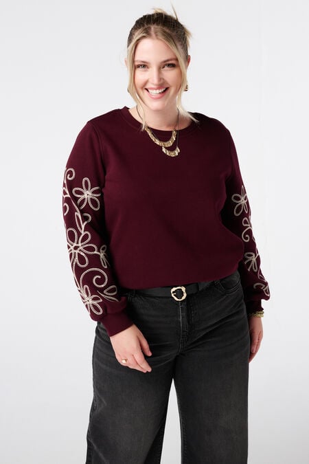 Jersey con detalles bordados Jersey con detalles bordados